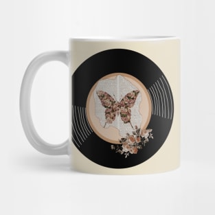 Vinyl - Butterlfy Flowers (Torn Book) Mug